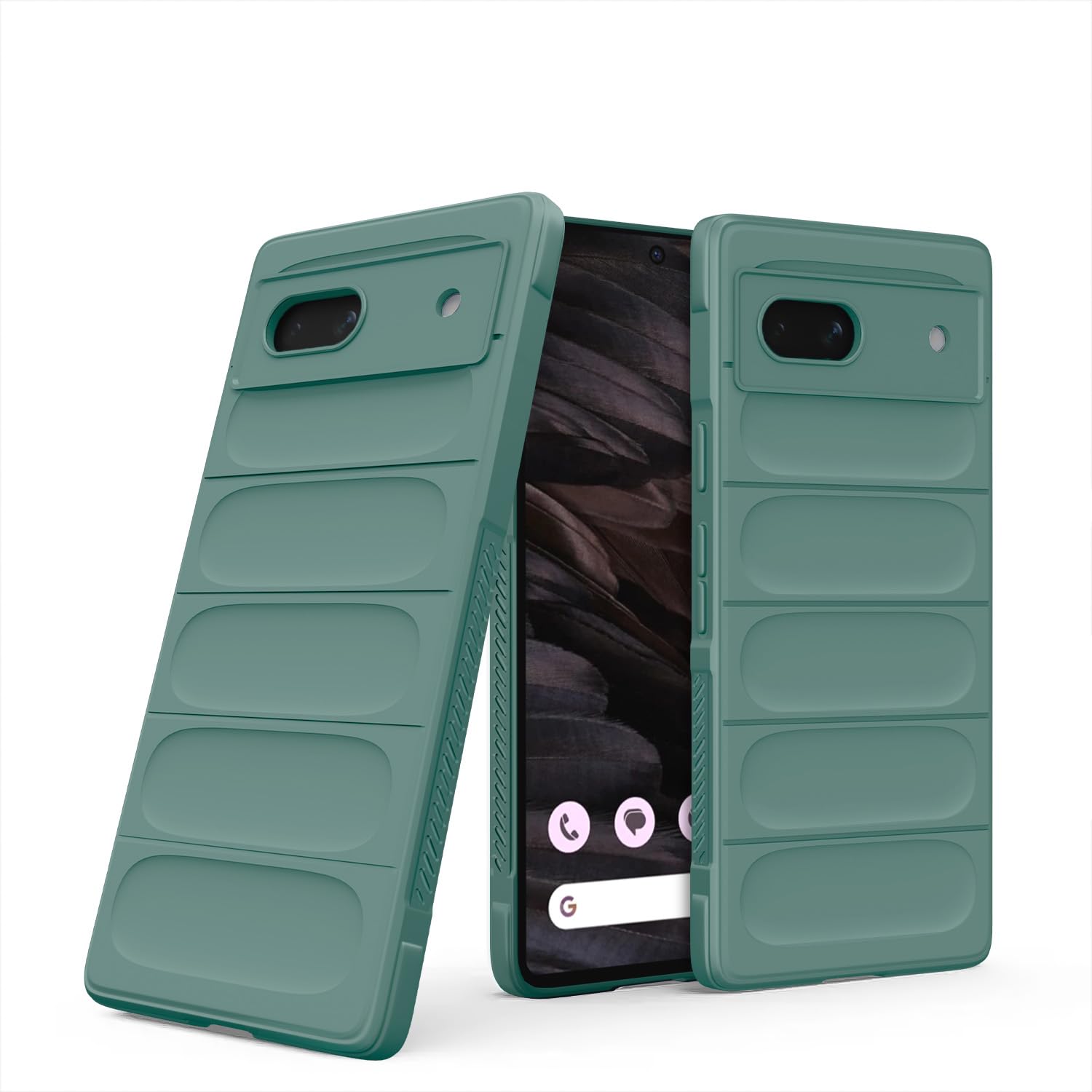 Green Liquid Silicone back cover for Google Pixel 7A – Pikkme