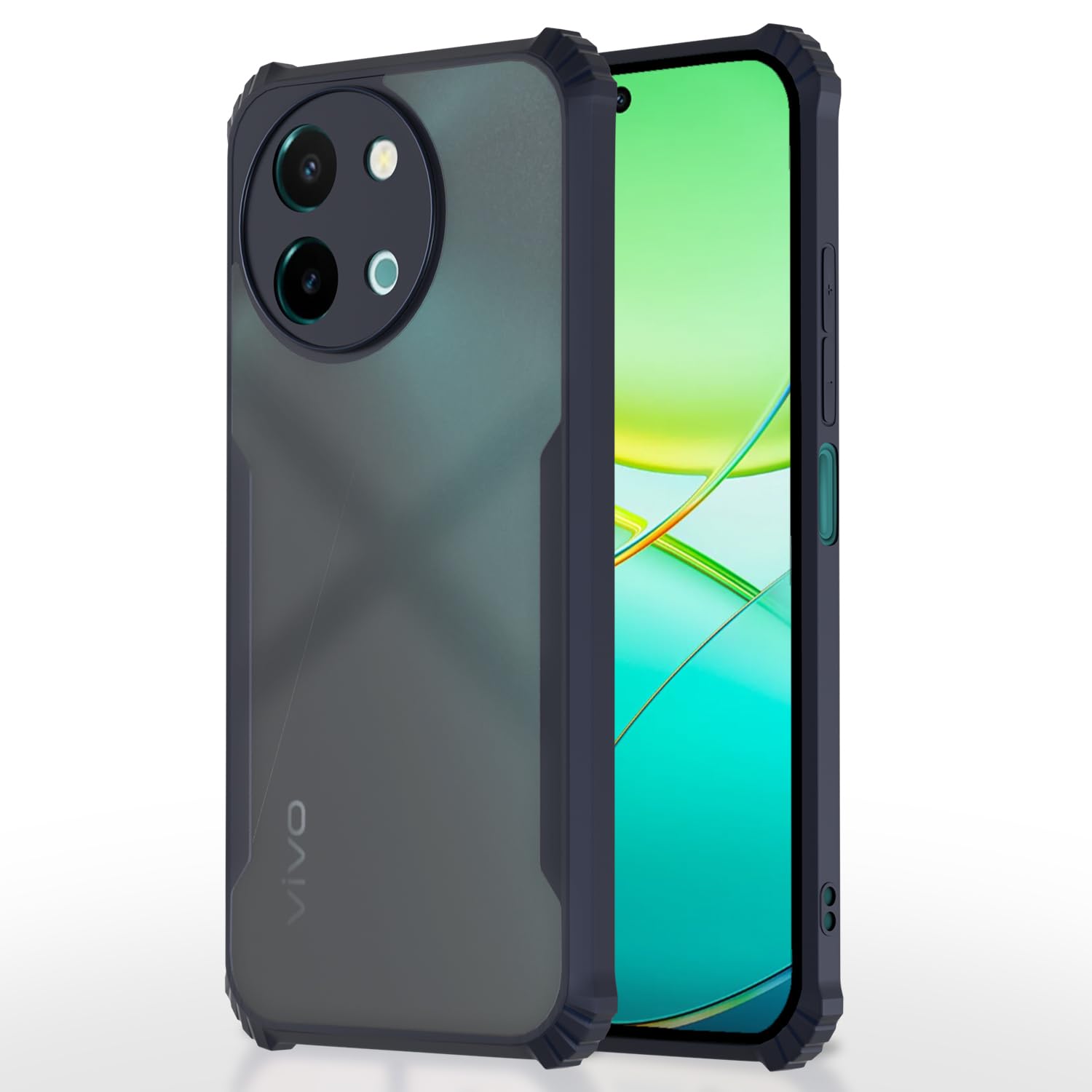 Blue Clear mobile back cover for Vivo Y38 5G – Pikkme