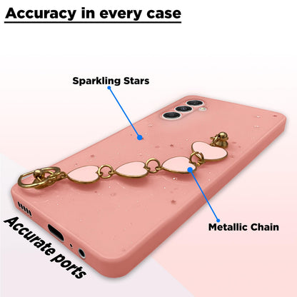 Pikkme Samsung M34/F34 5G Chain pink mobile back cover – photo 4