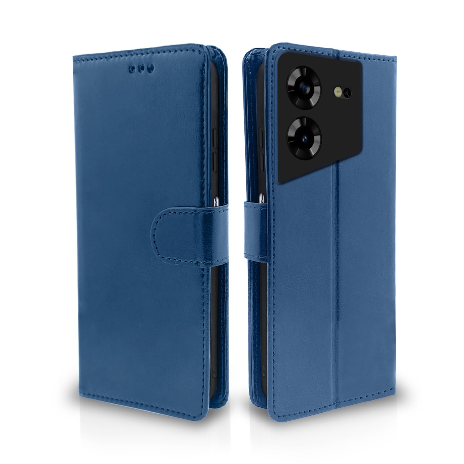Pikkme blue flip cover for Tecno Pova 5/Pova 5 Pro 5G