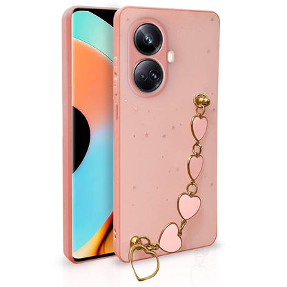 Pikkme Realme 10 Pro Plus 5G Chain pink mobile back cover