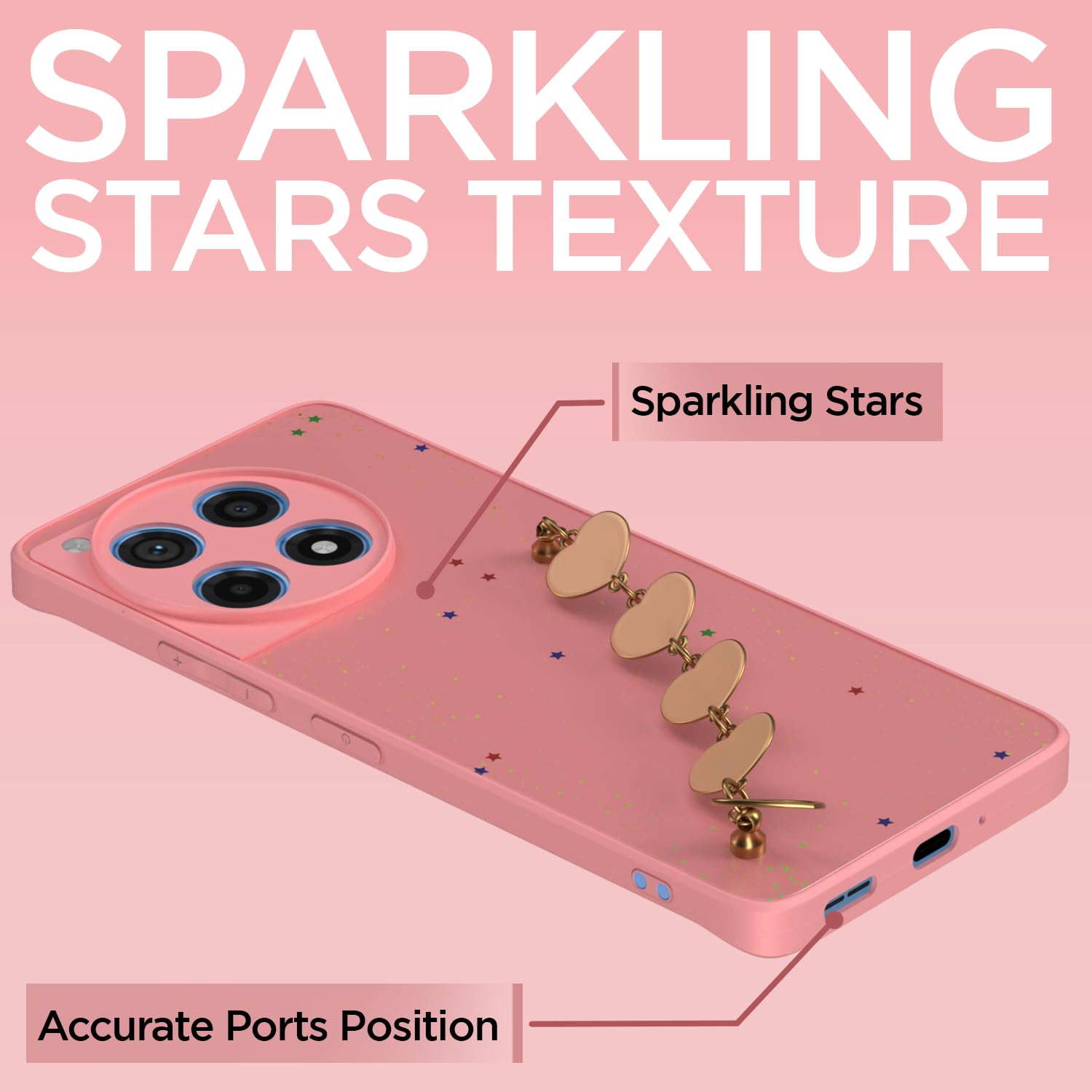 Pikkme OnePlus 12R 5G Chain pink phone cover – photo 7