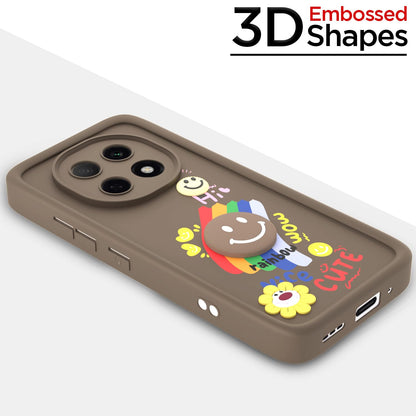 Pikkme brown Soft Silicone mobile back cover for Oppo F29 Pro 5G – photo 3