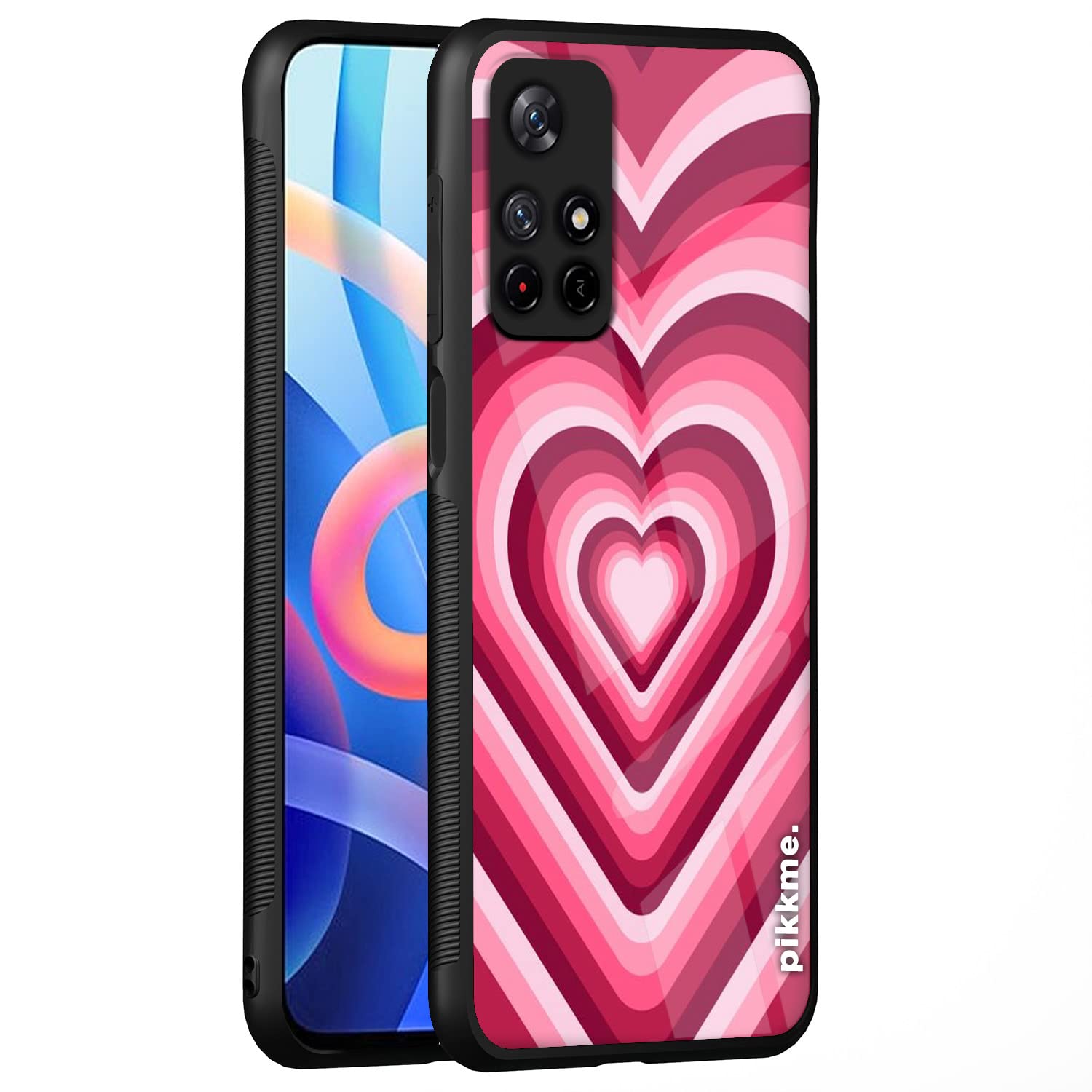 Pikkme Hybrid mobile back cover for Redmi Note 11T/Poco M4 Pro 5G