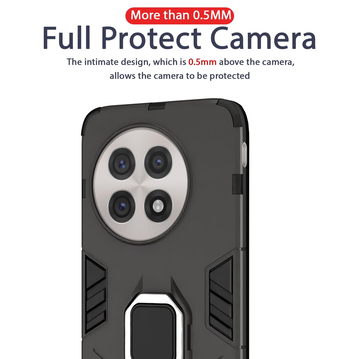 Pikkme black D5 Tough Armor phone cover for OnePlus 13R 5G – photo 7