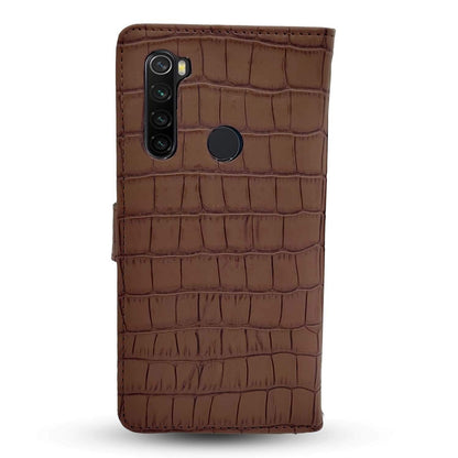 Redmi Note 8 Leather mobile flip cover in brown by Pikkme – photo 6