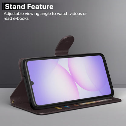 Pikkme Samsung F70e 5G/M07/M17e/F07/A07/A07 5G coffee wallet flip cover – photo 3