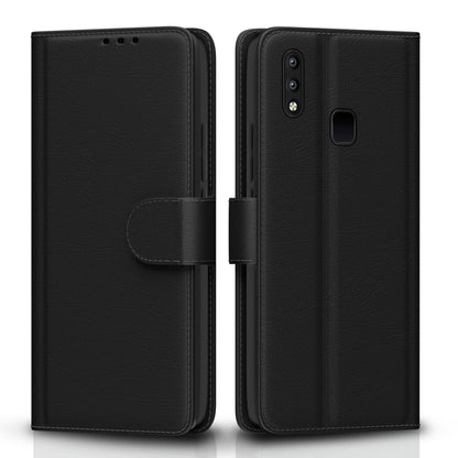 Vivo Y91/Y93/Y95 wallet flip cover in black by Pikkme