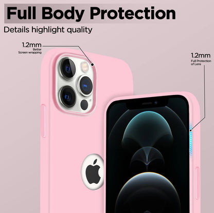 Pikkme iPhone 12 Pro Max Soft Silicone rose pink back cover – photo 3