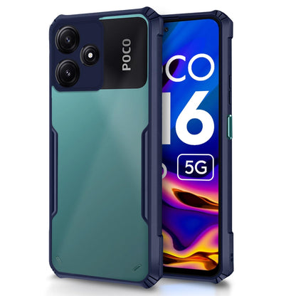 Blue Hybrid mobile cover for Poco M6 Pro 5G – Pikkme