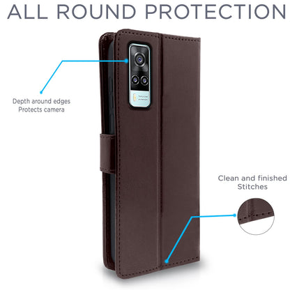 Coffee Wallet flip case for Vivo Y31/Y51 – Pikkme – photo 4