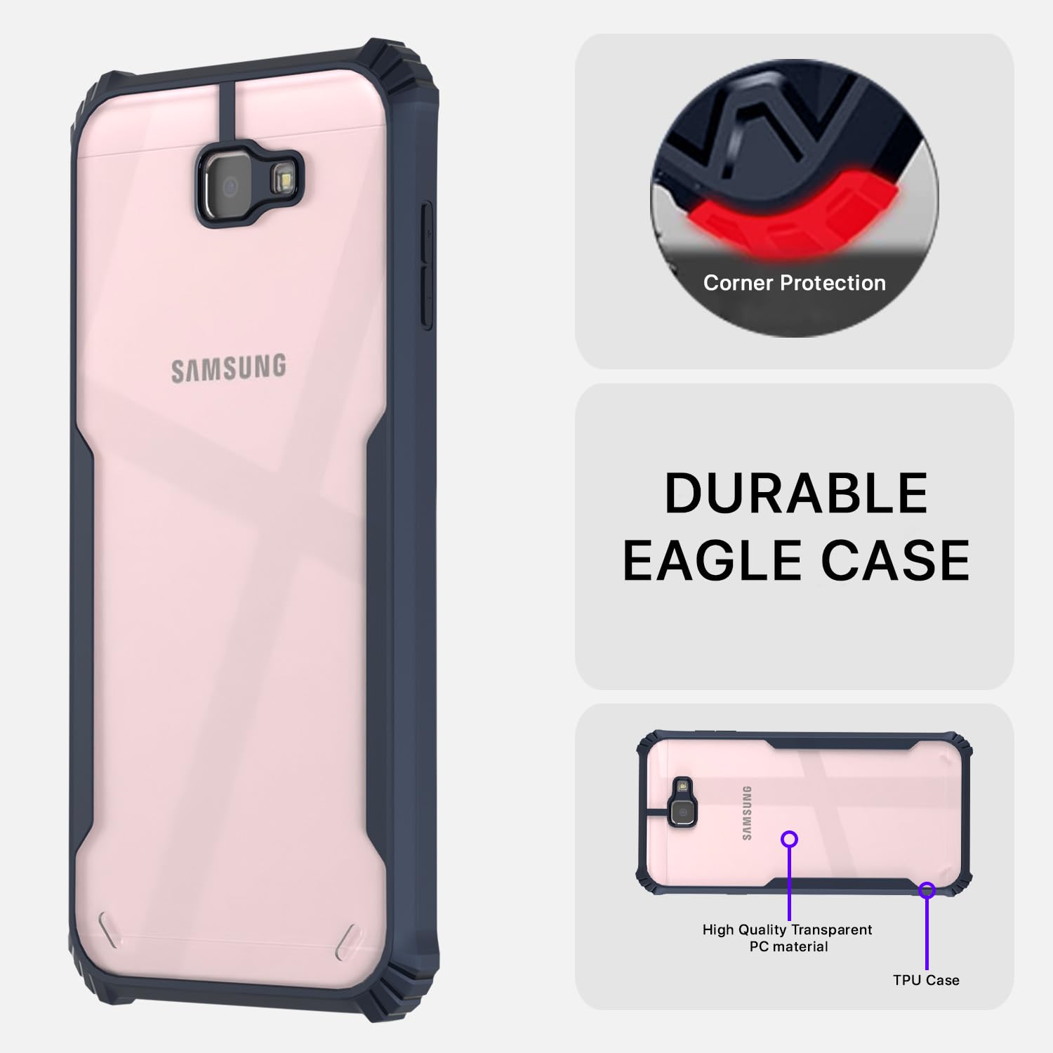 Samsung J7 Prime back cover in blue by Pikkme – photo 4