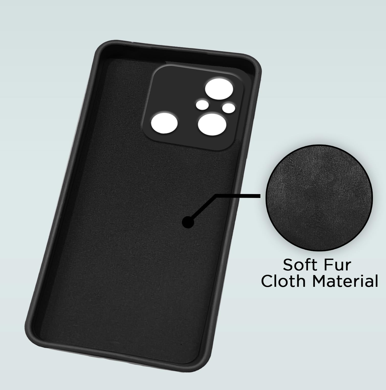 Pikkme Redmi 12C/Poco C55 black phone cover – photo 4