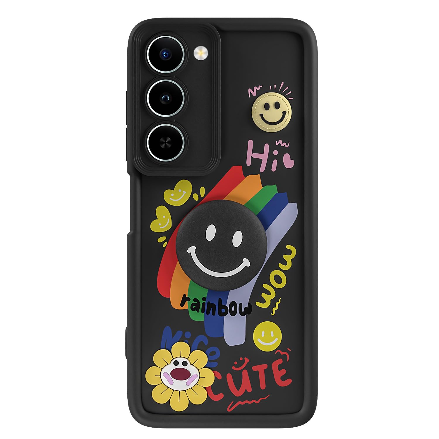 Pikkme black Smile Rainbow back cover for Realme P4 Lite/C83 5G – photo 7