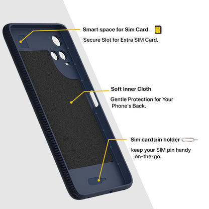 Pikkme Vivo Y21 2021 / Y33s  Gencase Back Cover (Blue)
