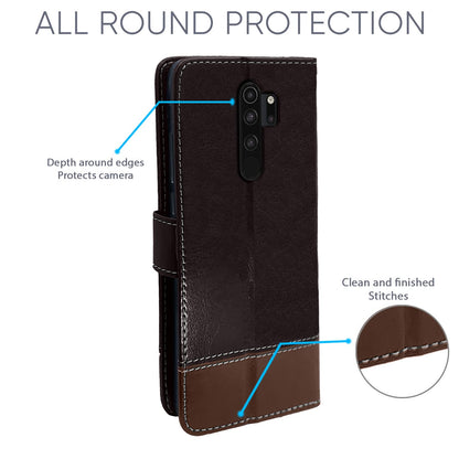 Pikkme Redmi Note 8 Pro Magnetic coffee & brown flip case – photo 5