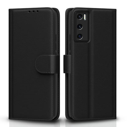 Vivo V20 SE wallet flip cover in black by Pikkme