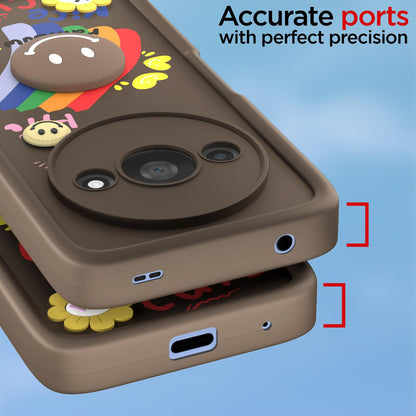 Redmi A3 (2024)/A3x/Poco C61 phone cover in brown by Pikkme – photo 4