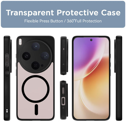 Pikkme black mag-safe MagSafe mobile back cover for Vivo X300 5G – photo 2