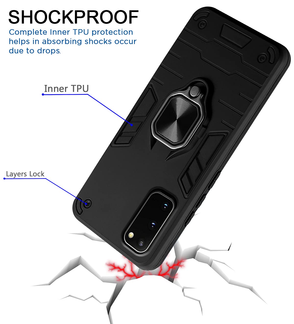 Black back cover for Samsung S20 – Pikkme – photo 4