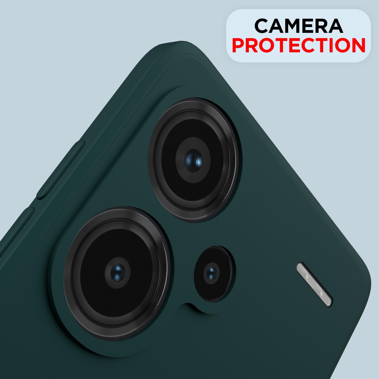 Pikkme Redmi Note 13 Pro Plus 5G Matte green mobile back cover – photo 5