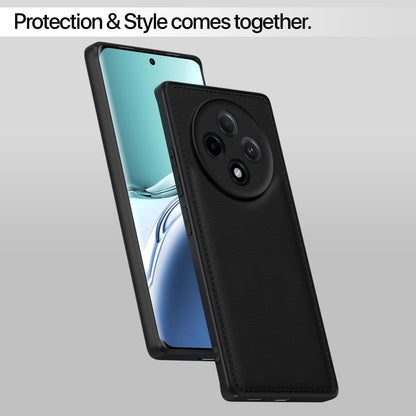 Pikkme Oppo F27 Pro Plus 5G Leatherback Back Case | Black