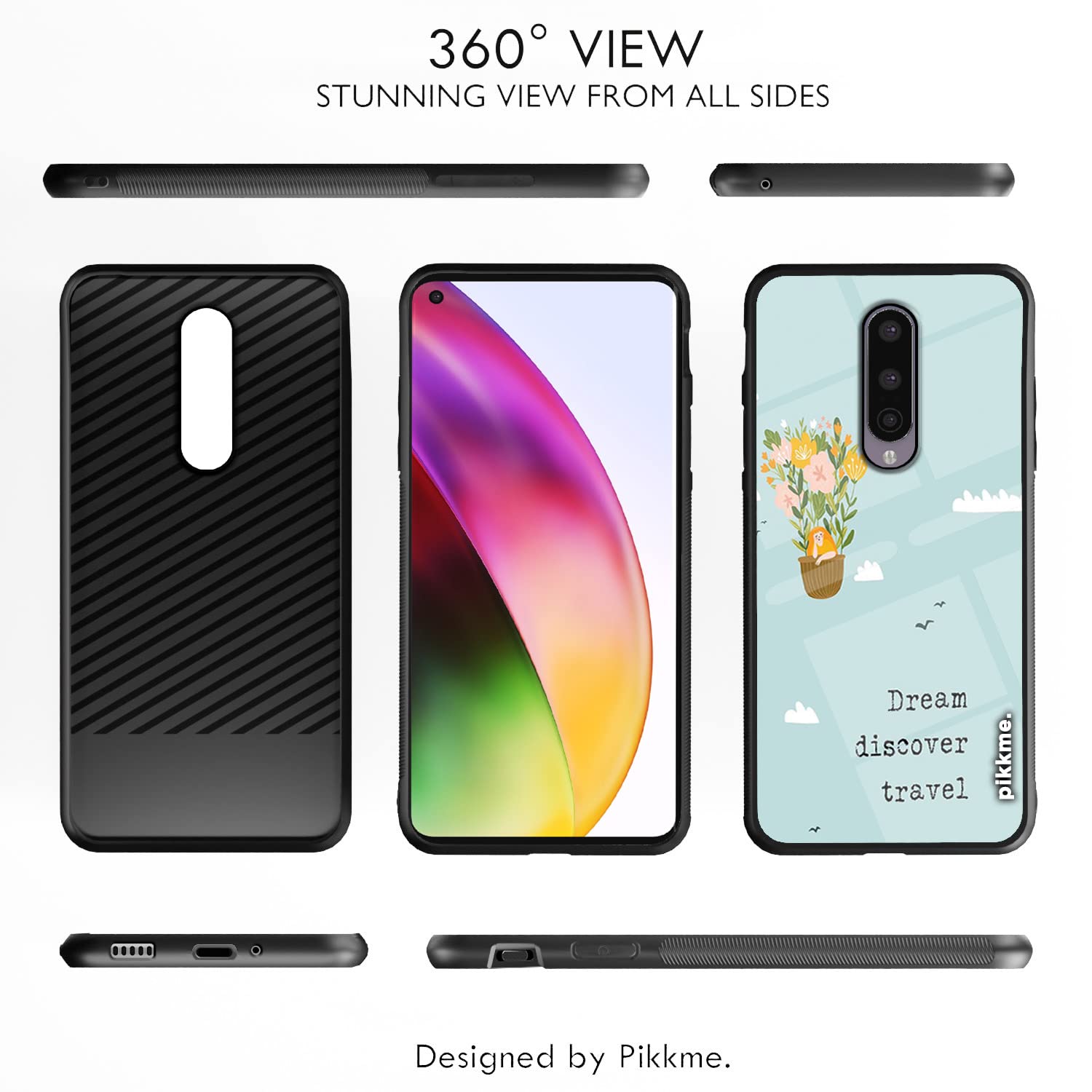 Pikkme OnePlus 8 Hybrid mobile back cover – photo 2