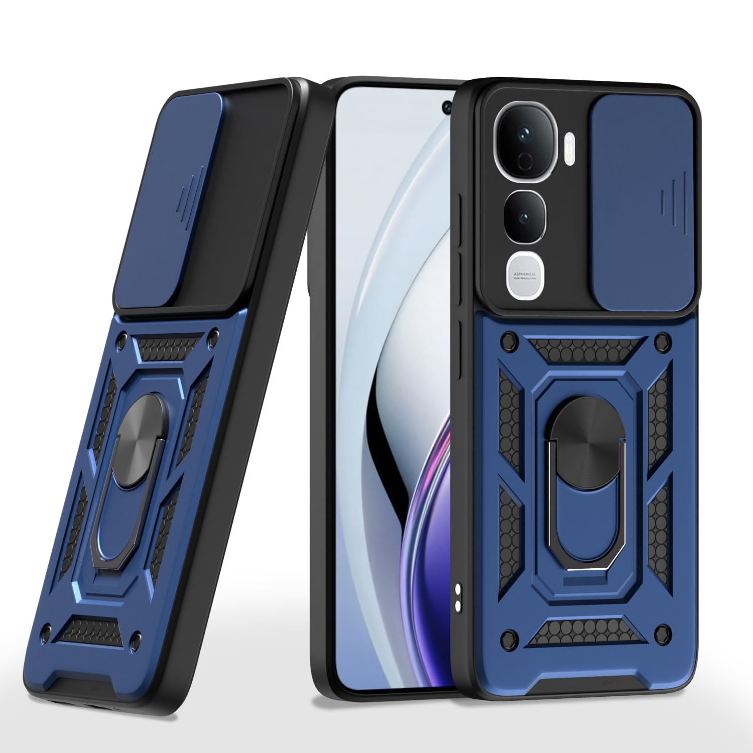 Blue D10 Camera Shield mobile cover for Vivo Y400 Pro 5G – Pikkme