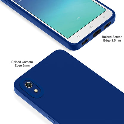 Pikkme Oppo A37 Liquid Silicone blue mobile back cover – photo 2