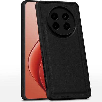 Pikkme Realme 13 Plus 5G / Realme P1 Speed 5G Leatherback Back Case | Black