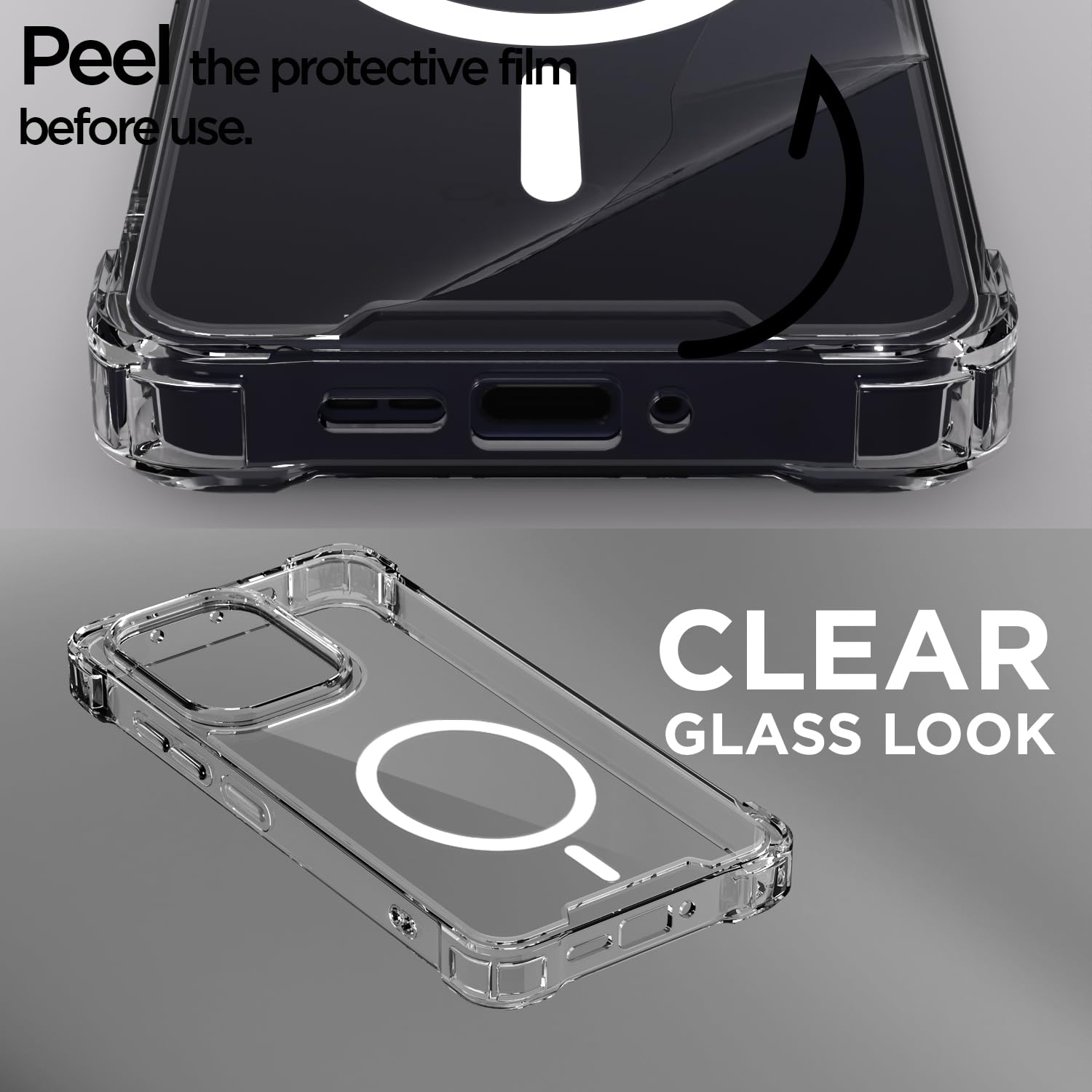 Oppo Reno 13 5G back cover in transparent mag-safe by Pikkme – photo 3