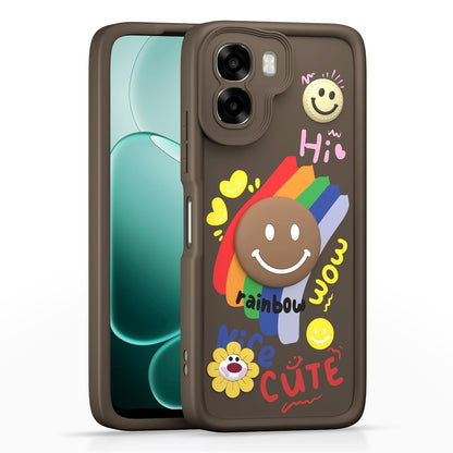 Pikkme brown Soft Silicone back cover for Oppo A6X 5G