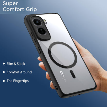 Pikkme Vivo T5 Pro 5G black mag-safe mobile back cover – photo 6