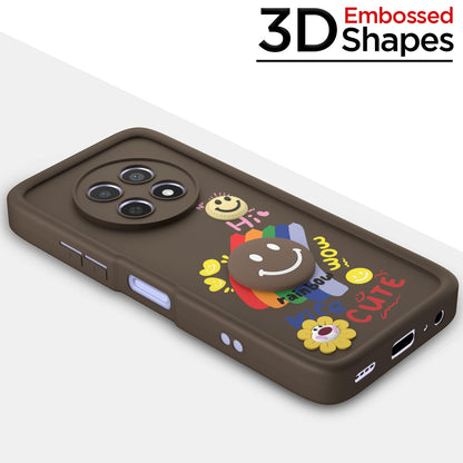 Brown Soft Silicone phone cover for Realme Narzo 70x 5G/N65/13/12/12X 5G/C65 – Pikkme – photo 3