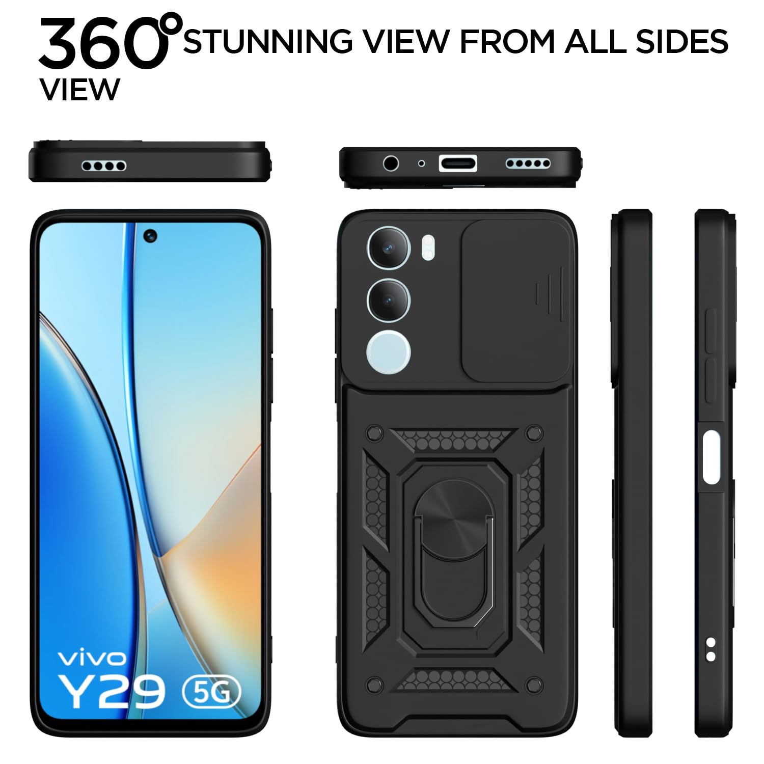 Pikkme Vivo Y29 5G/Y19s 5G/360 black mobile cover – photo 5