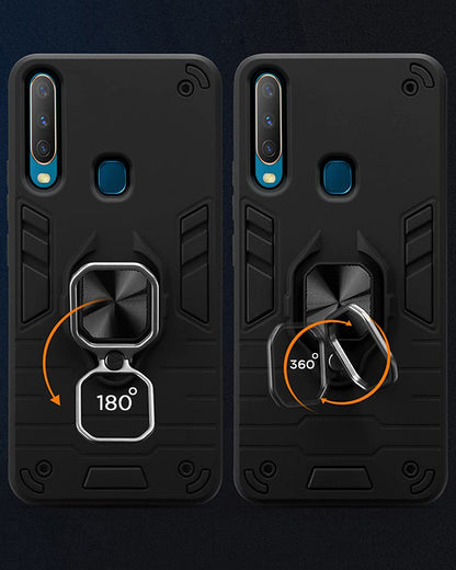Vivo Y19, Vivo U20 D5 Tough Armor mobile cover in black by Pikkme – photo 2