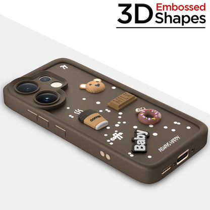 Pikkme Vivo V60 5G/T4 Pro 5G/3D brown mobile cover – photo 3