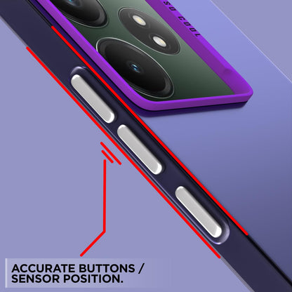 Pikkme Realme GT 6T 5G So Cool Matte Finish Back Cover (Purple)