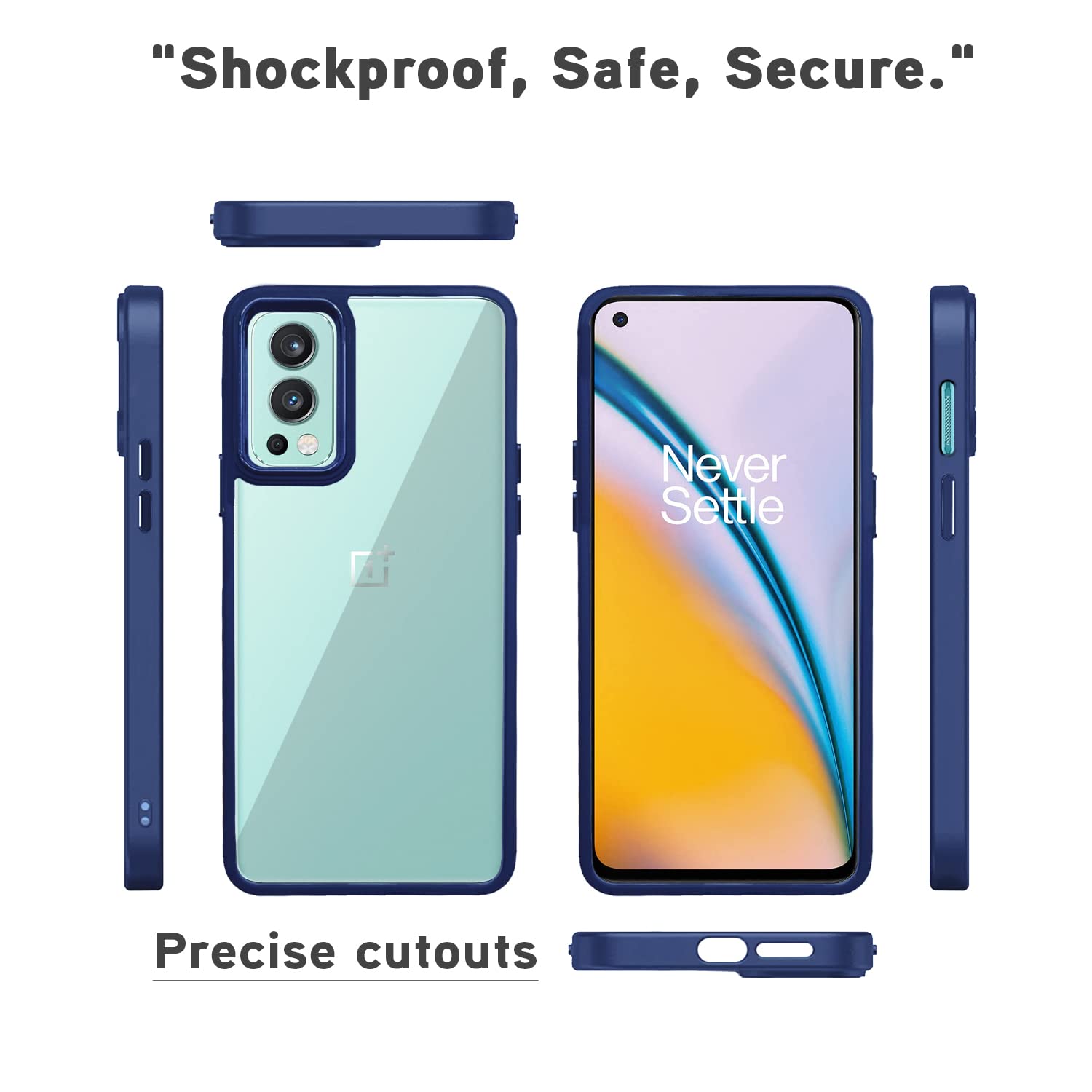 Pikkme OnePlus Nord 2 5G Chrome blue phone cover – photo 3