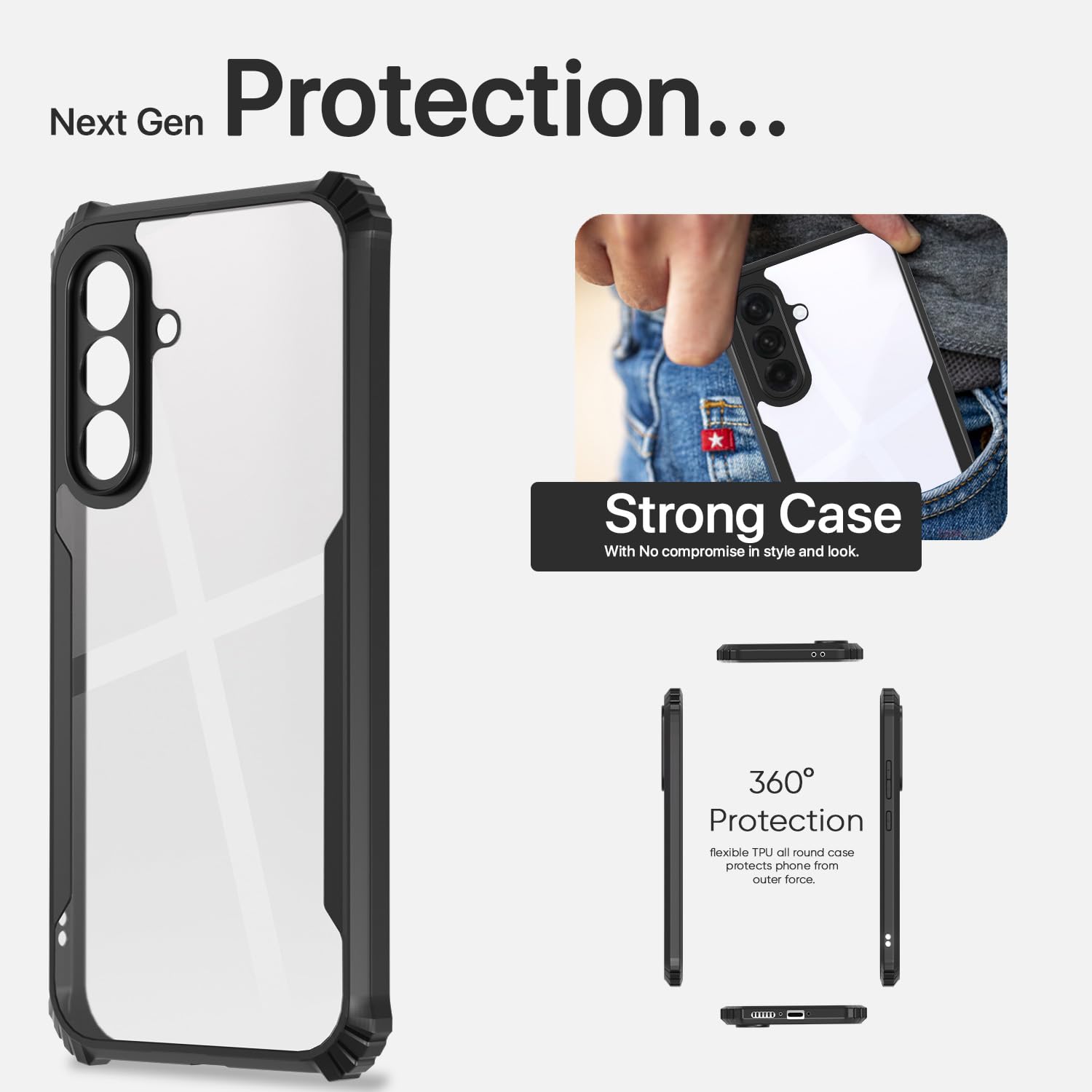 Pikkme Samsung A56 5G black mobile cover – photo 6