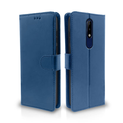 Pikkme Nokia 5.1 Plus blue mobile flip cover