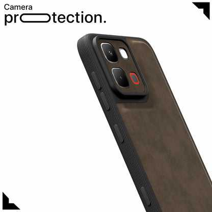 Pikkme Infinix Note Edge 5G Leather coffee mobile cover – photo 5