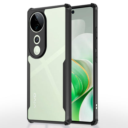 Pikkme black Clear mobile back cover for Vivo V40/V40 Pro/T3 Ultra 5G