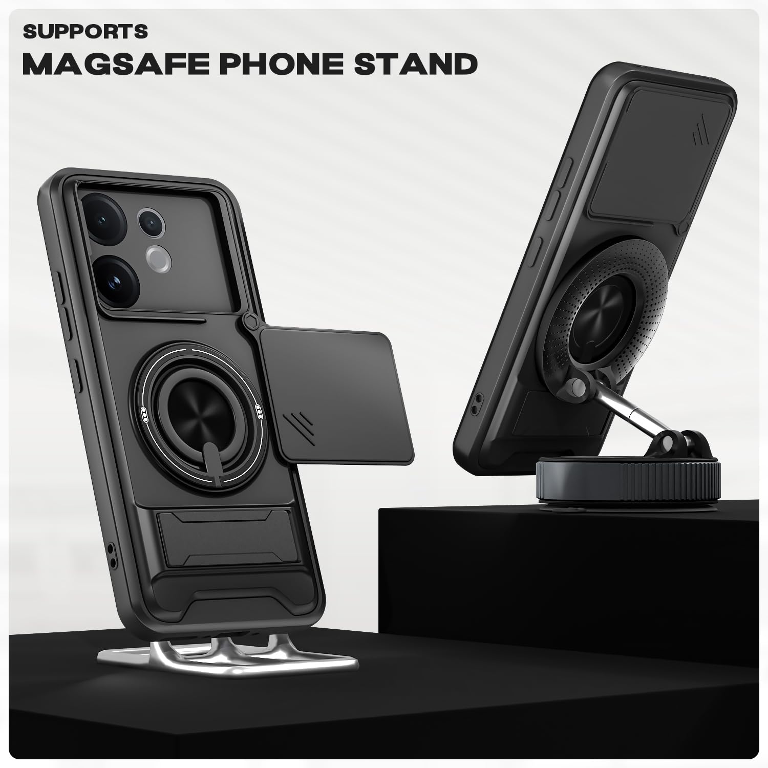 Black back cover for Vivo V60e/V60 5G – Pikkme – photo 5
