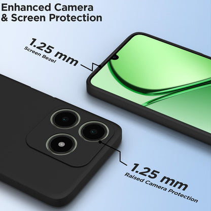Realme C63 4G Matte mobile back cover in black by Pikkme – photo 2