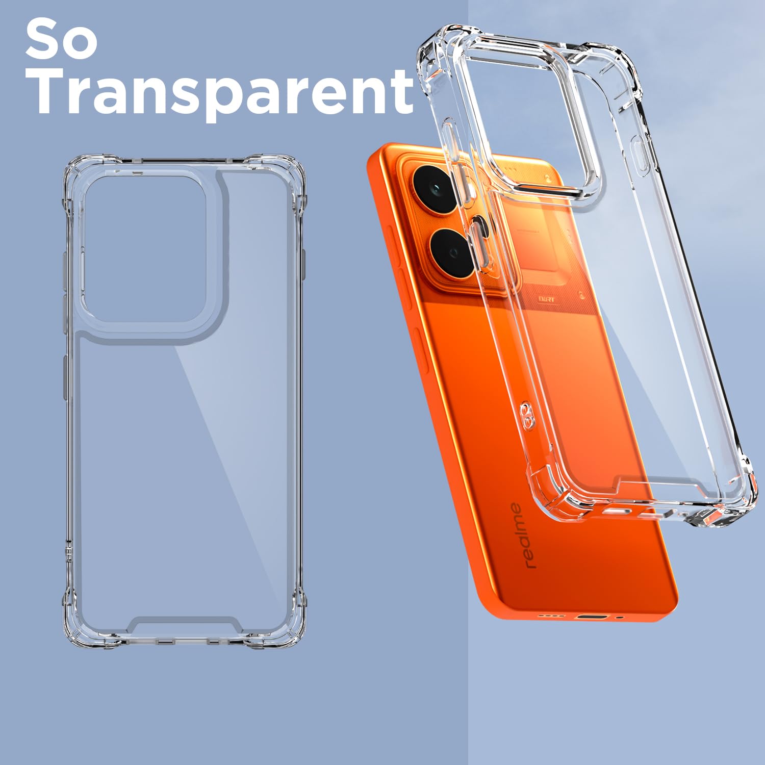 Realme P4 Power 5G mobile back cover in transparent by Pikkme – photo 2
