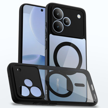 Black mag-safe mobile cover for Realme P4 5G – Pikkme