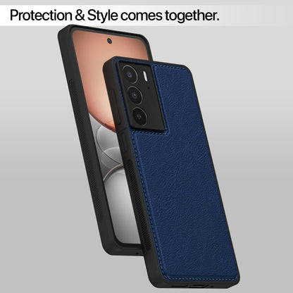 Pikkme Realme C75 Leatherback Back Case | Blue