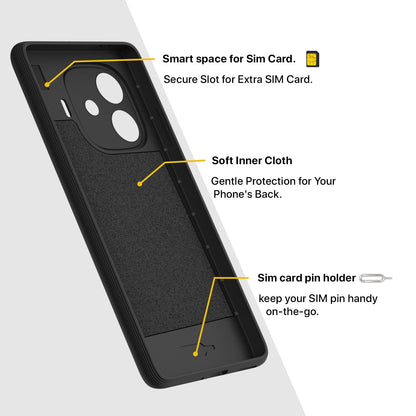 iQOO Neo 10R/Z9 Turbo/Vivo Y200 GT 5G Silicone mobile back cover in black by Pikkme – photo 6
