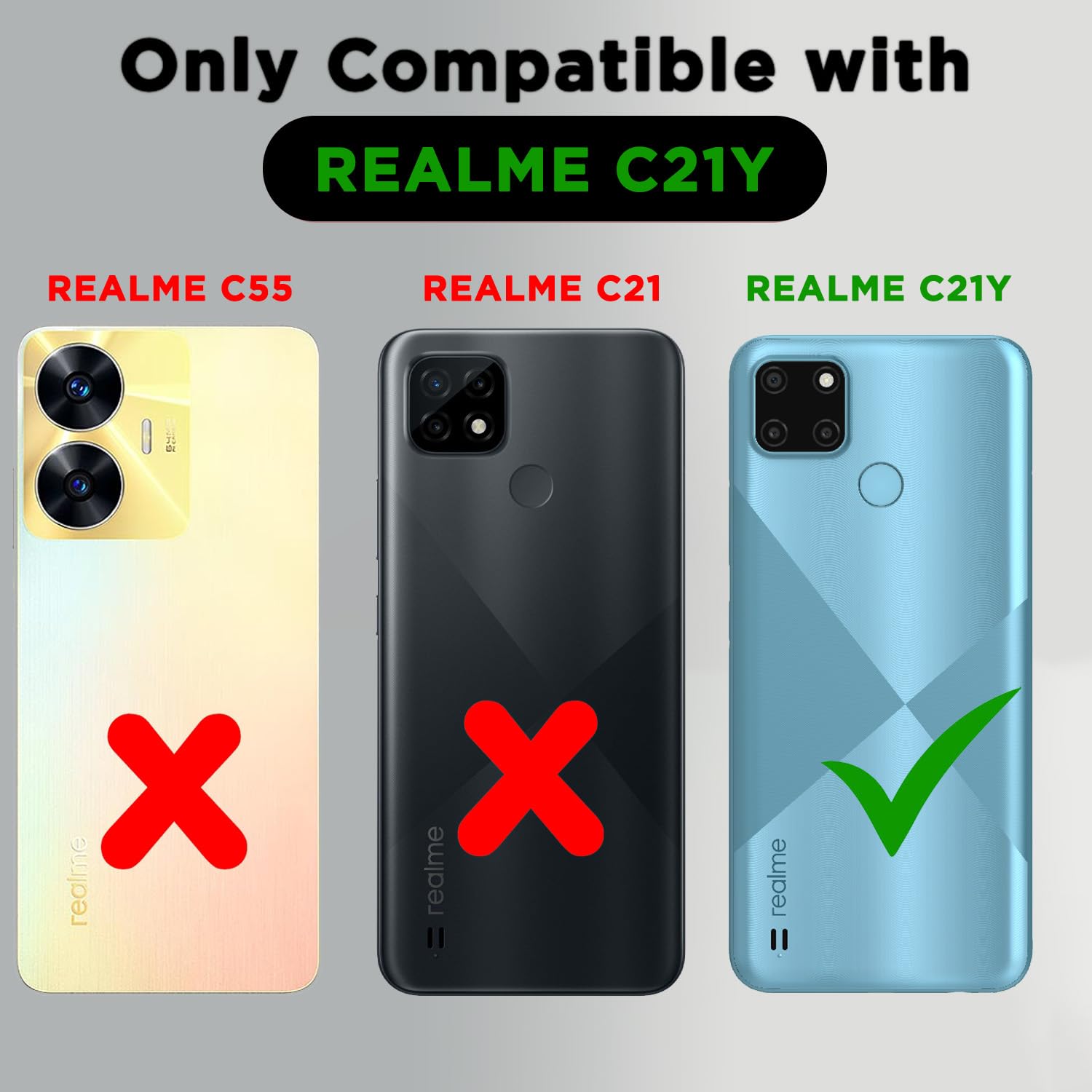 Pikkme Realme C21y Magnetic blue & brown flip cover – photo 2